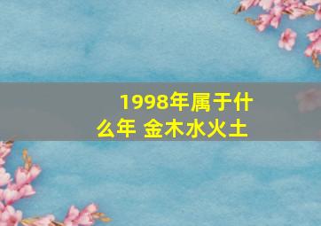 1998年属于什么年 金木水火土